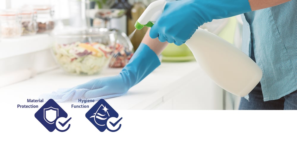 Antimicrobial protection for gloves